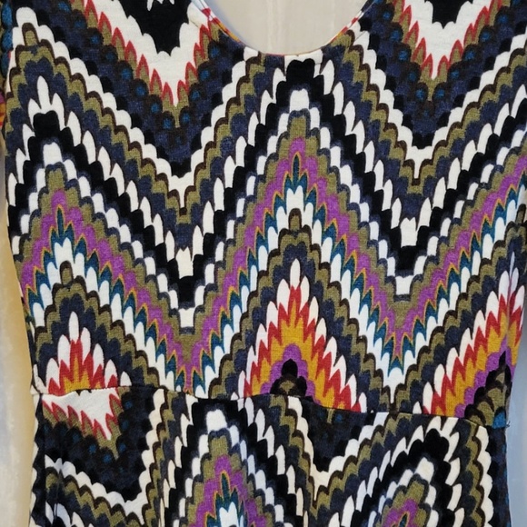 Papillon 3/4 sleeve A line dress Med - Picture 3 of 7